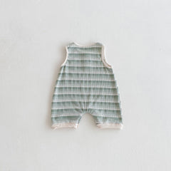 Summer Arrival Baby Unisex Casual Striped Sleeveless Rompers