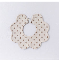 Adorable Simple Pattern Cotton Snap-on Flowers Shaped Bib